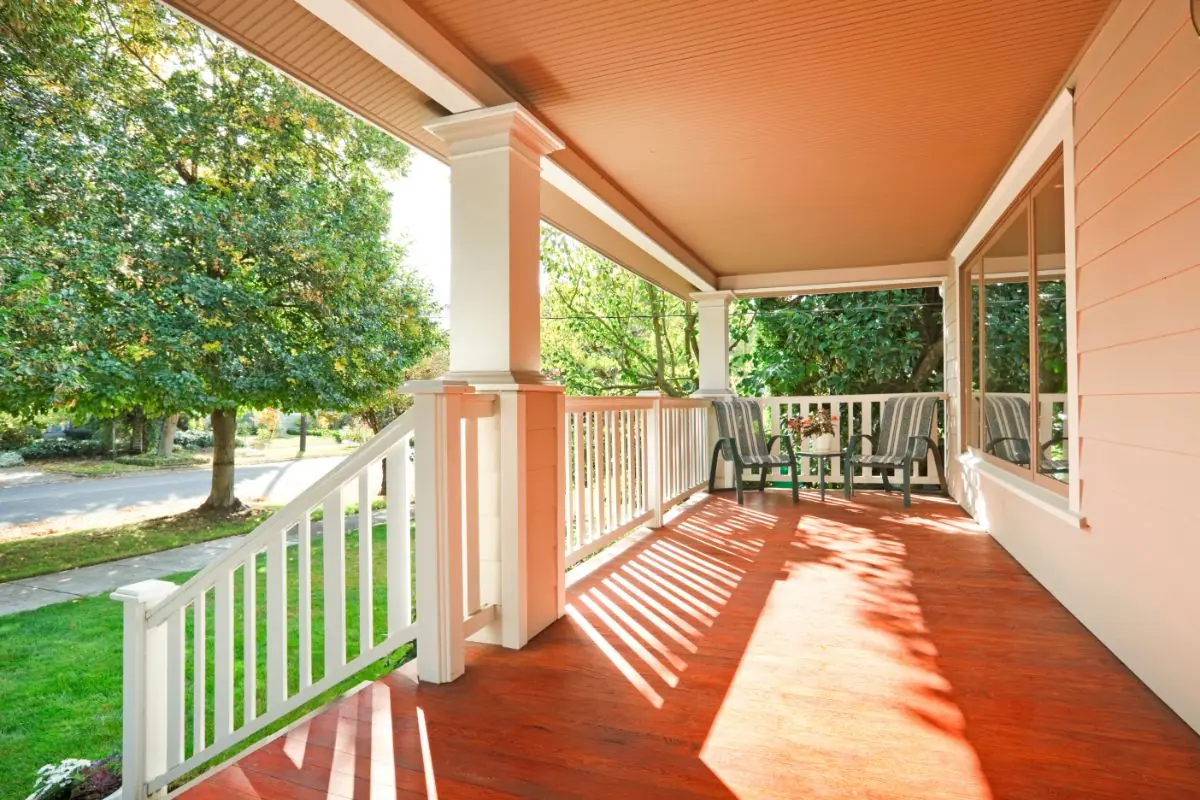 sunny front porch